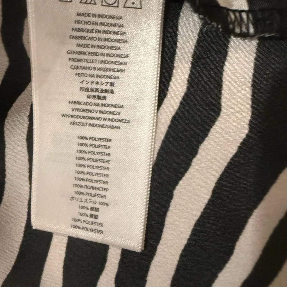 Michael Kors Zebra Print Button Front Blouse Top S
